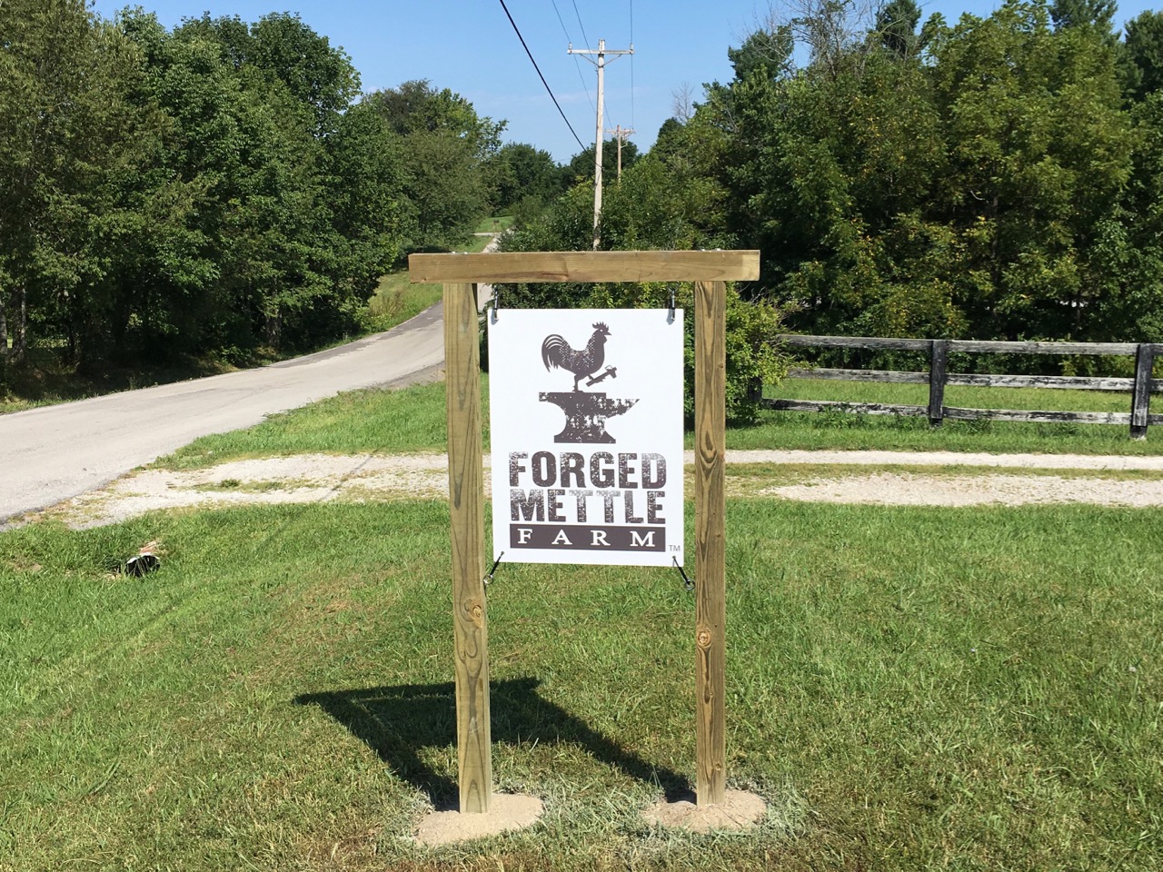 Forged Mettle Farm Sign