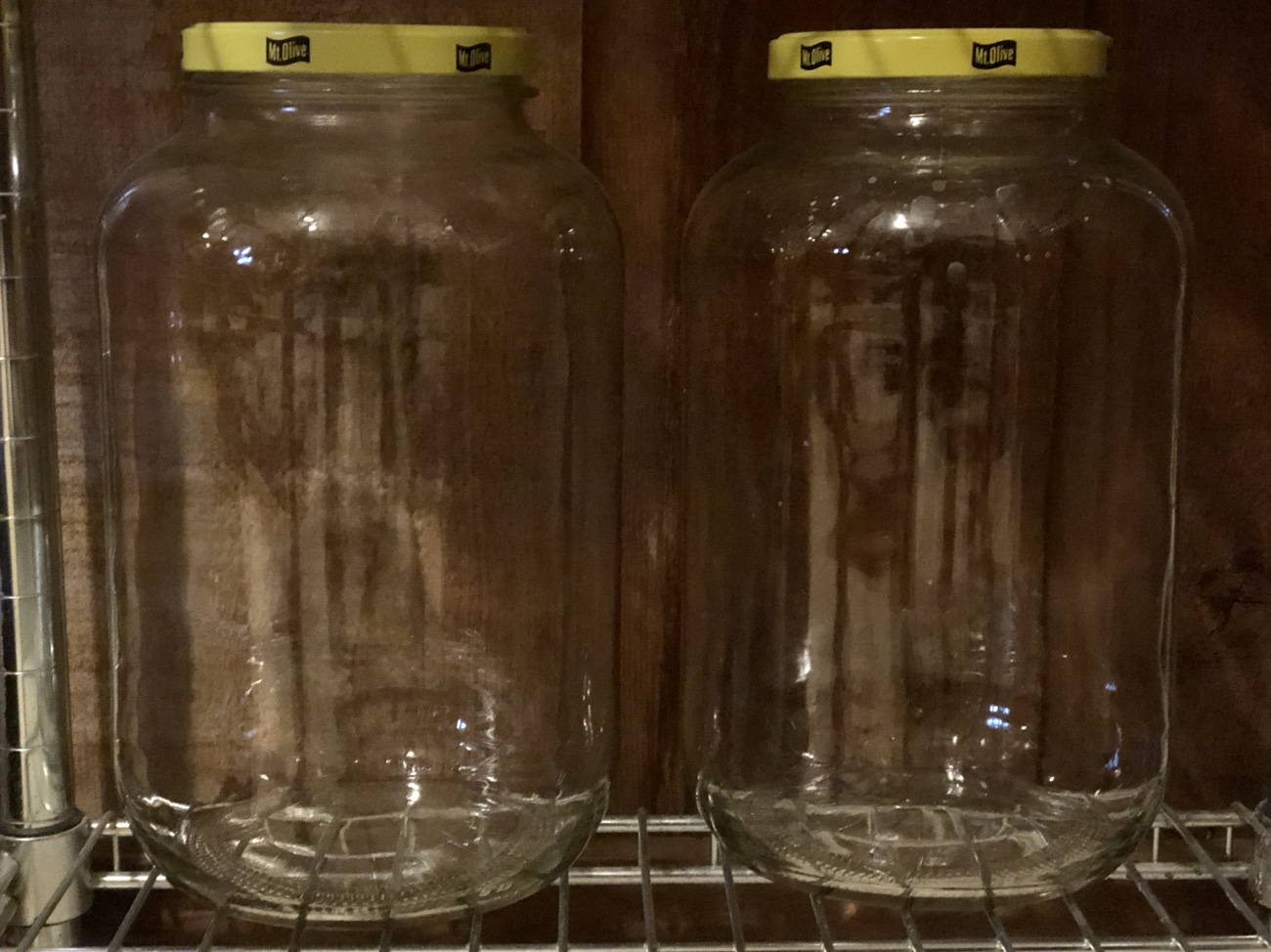 Repurposed Glass Jars as Unique Kitchen Storage